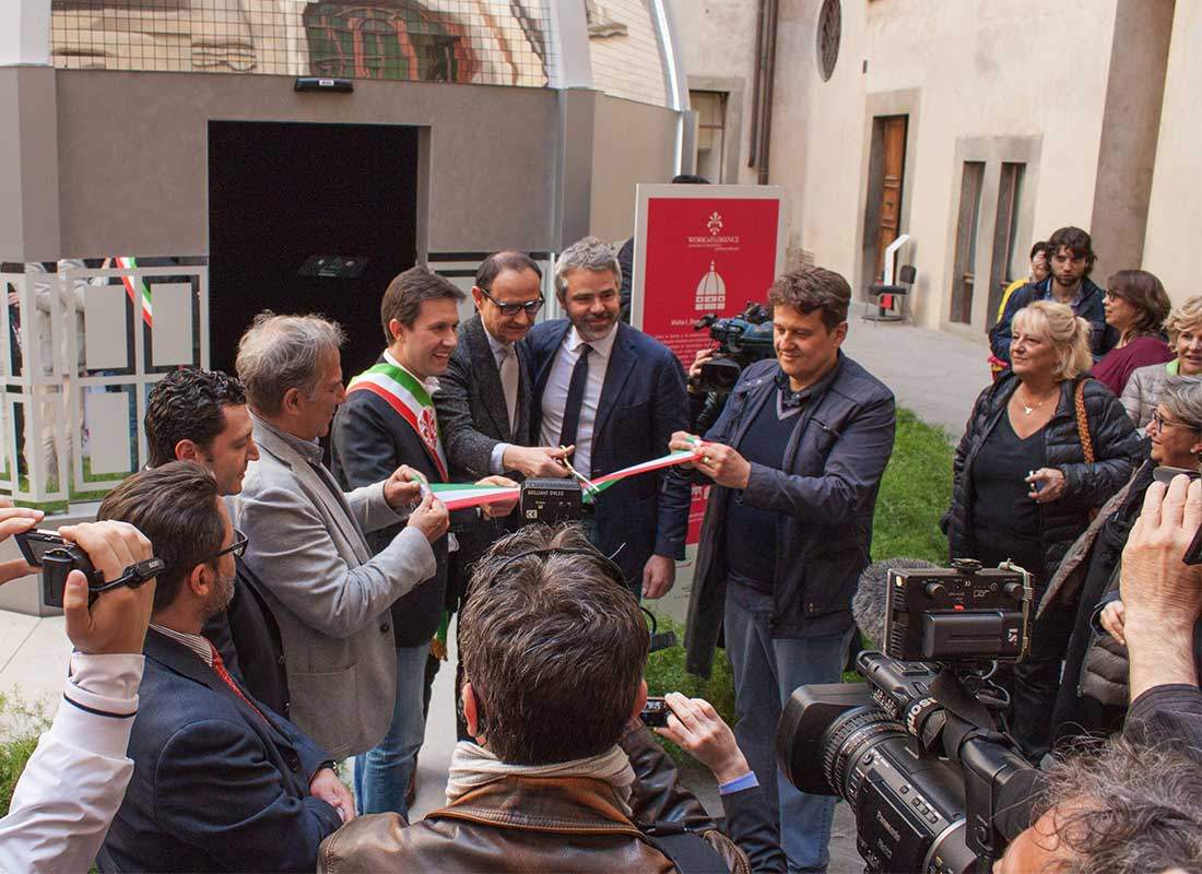 sindaco nardella insieme alla picchiani e barlacchi a i dome