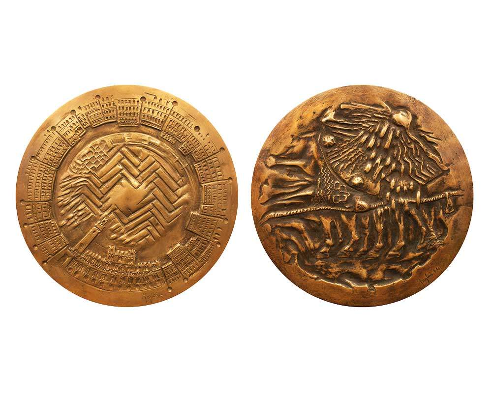 medaglia del palio di siena bronzo