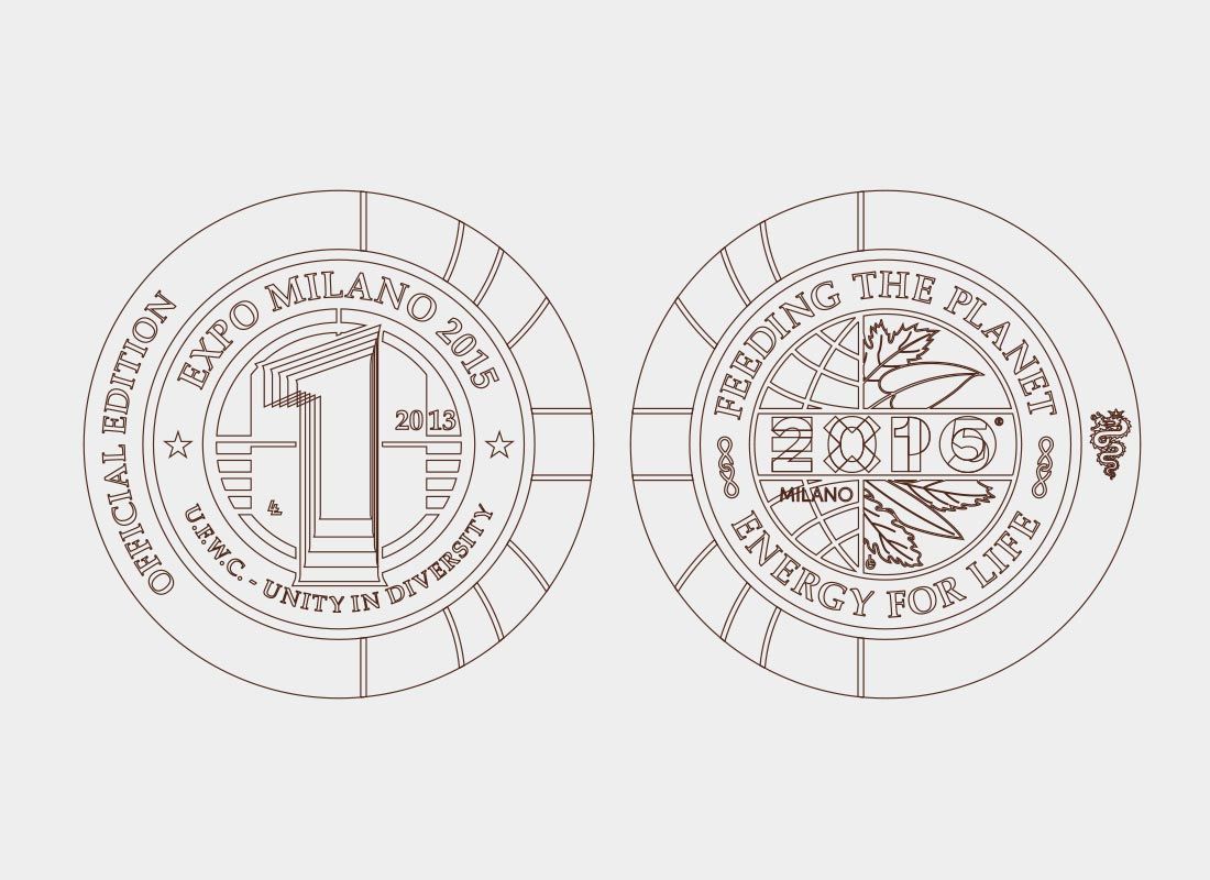 disegno moneta expo 2015