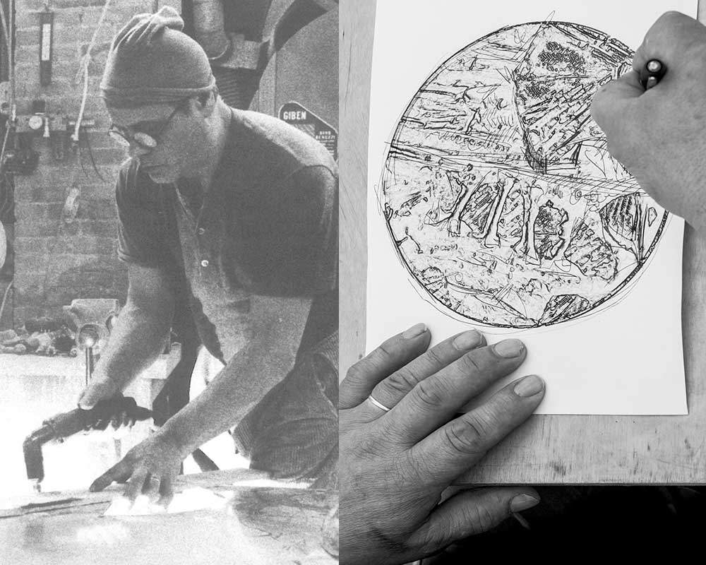 bozzetto medaglia del palio di siena di alberto inglesi